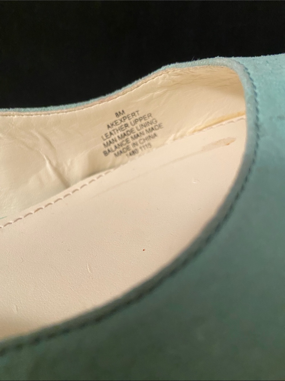 Anne Klein AKEXPERT Mint Green Pointed Slingback Kitten Hills sz 8 - Picture 5 of 7
